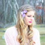 hydrangea hair clip