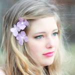 hydrangea hair clip