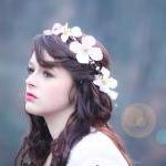 wedding hair crown, flower ..
