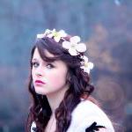 wedding hair crown, flower ..