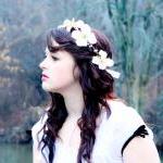 wedding hair crown, flower ..