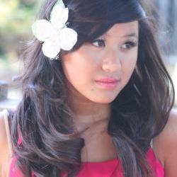 pink flower hair clip, dogwood hair clip, bridal flower hair clip, flower for hair