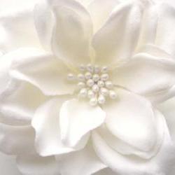 gardenia bridal flower hair clip