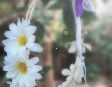 daisies hair crown